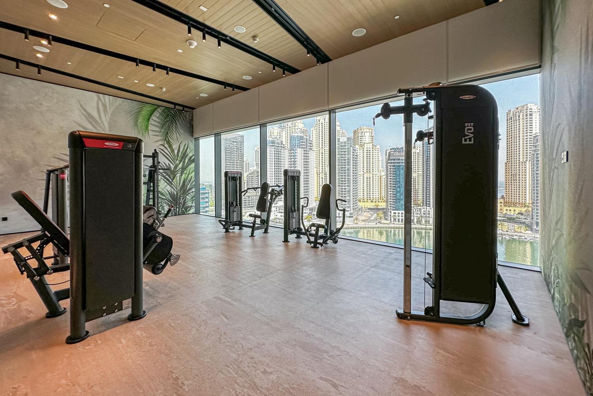Modern 2Br High Floor Haven In Vida Dubai Marina公寓 外观 照片