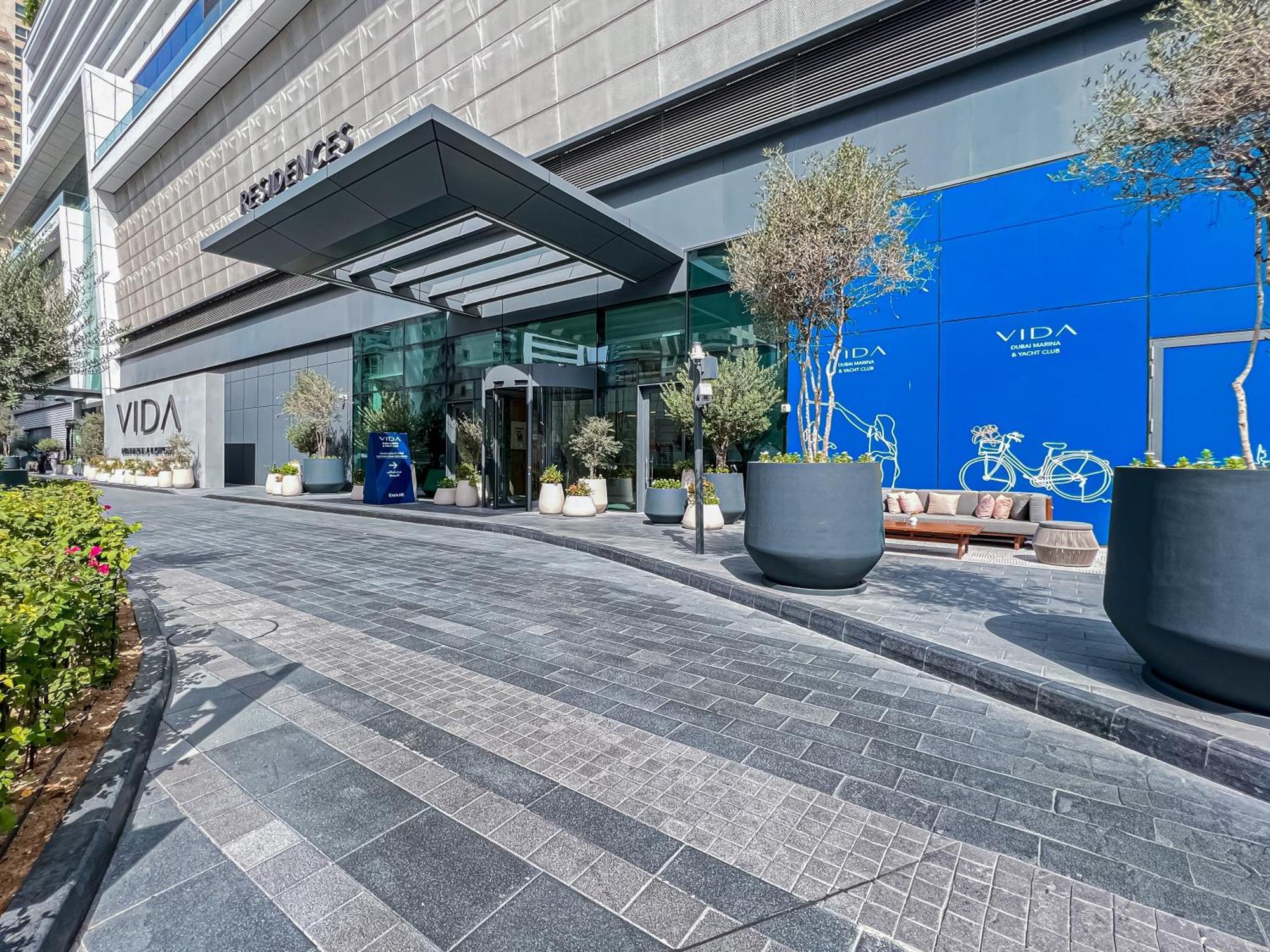 Modern 2Br High Floor Haven In Vida Dubai Marina公寓 外观 照片