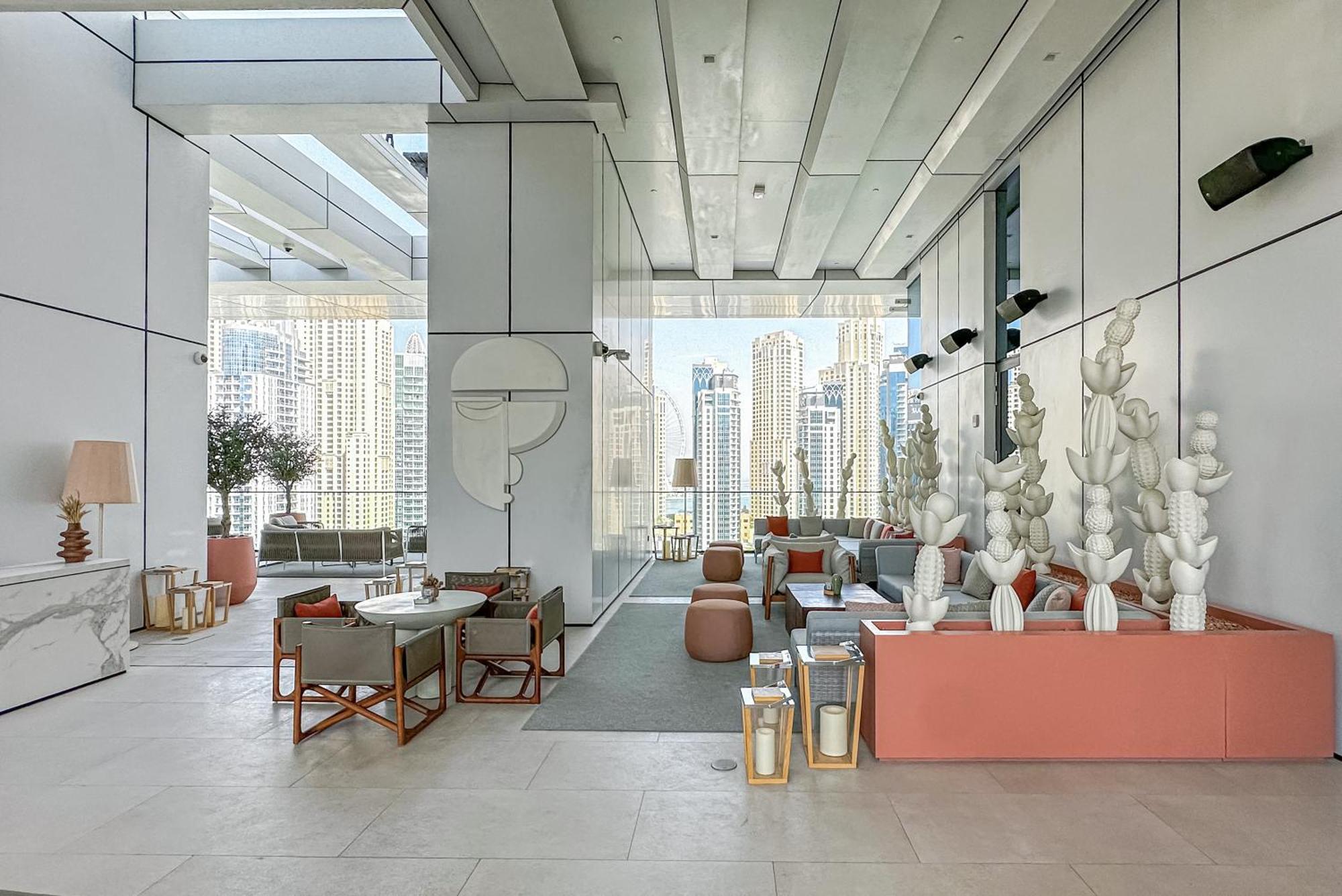 Modern 2Br High Floor Haven In Vida Dubai Marina公寓 外观 照片
