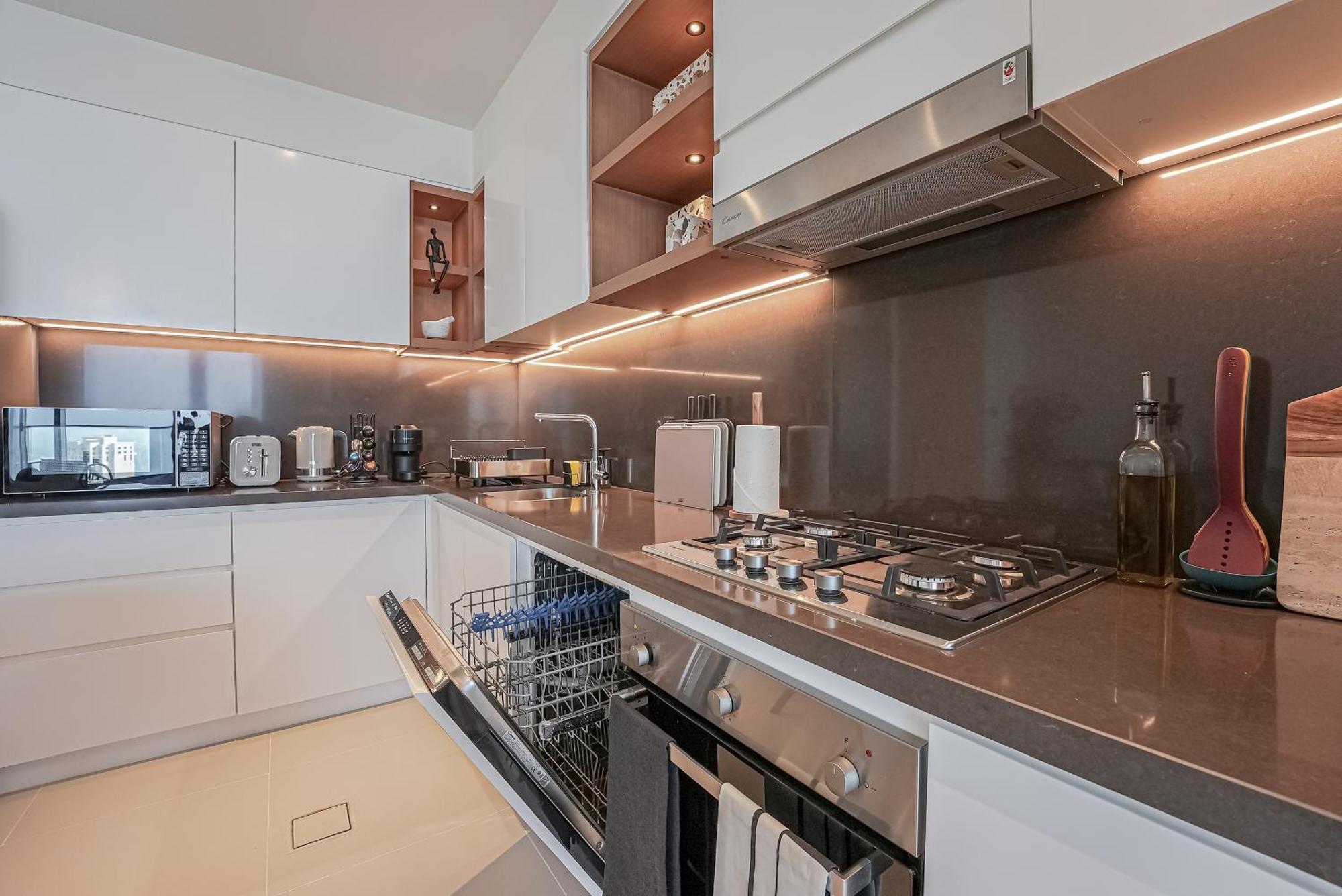 Modern 2Br High Floor Haven In Vida Dubai Marina公寓 外观 照片