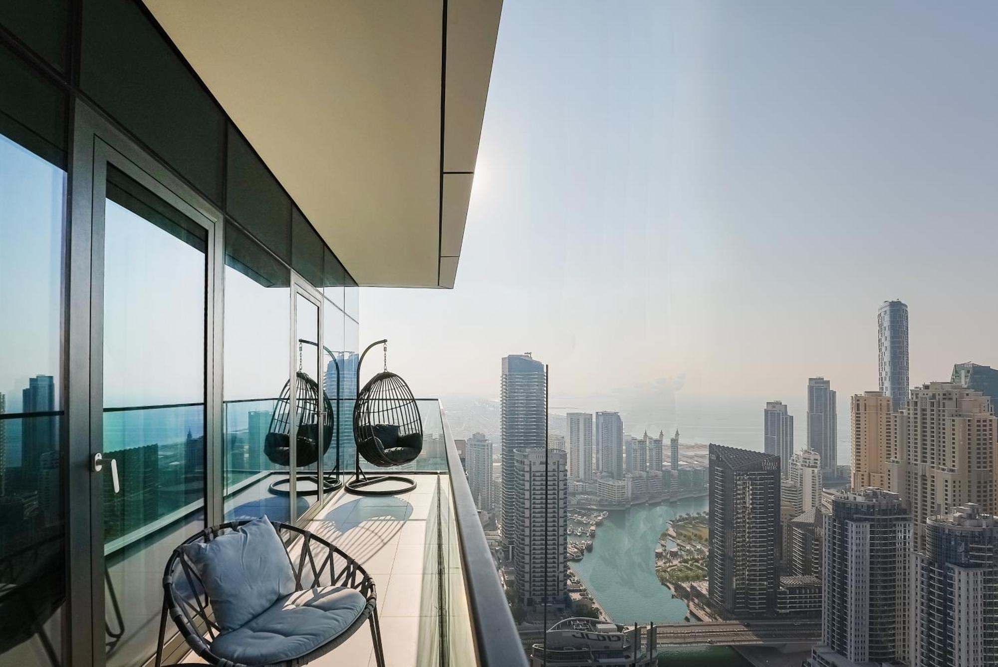 Modern 2Br High Floor Haven In Vida Dubai Marina公寓 外观 照片