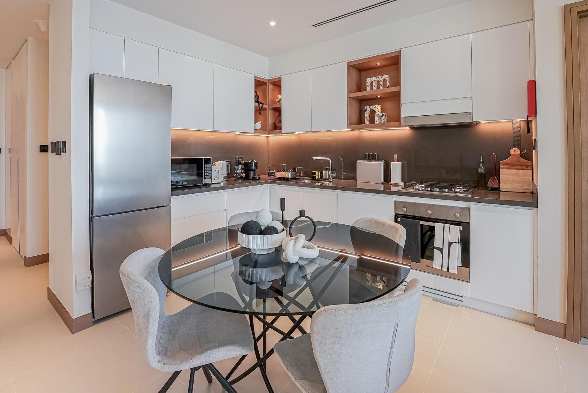 Modern 2Br High Floor Haven In Vida Dubai Marina公寓 外观 照片